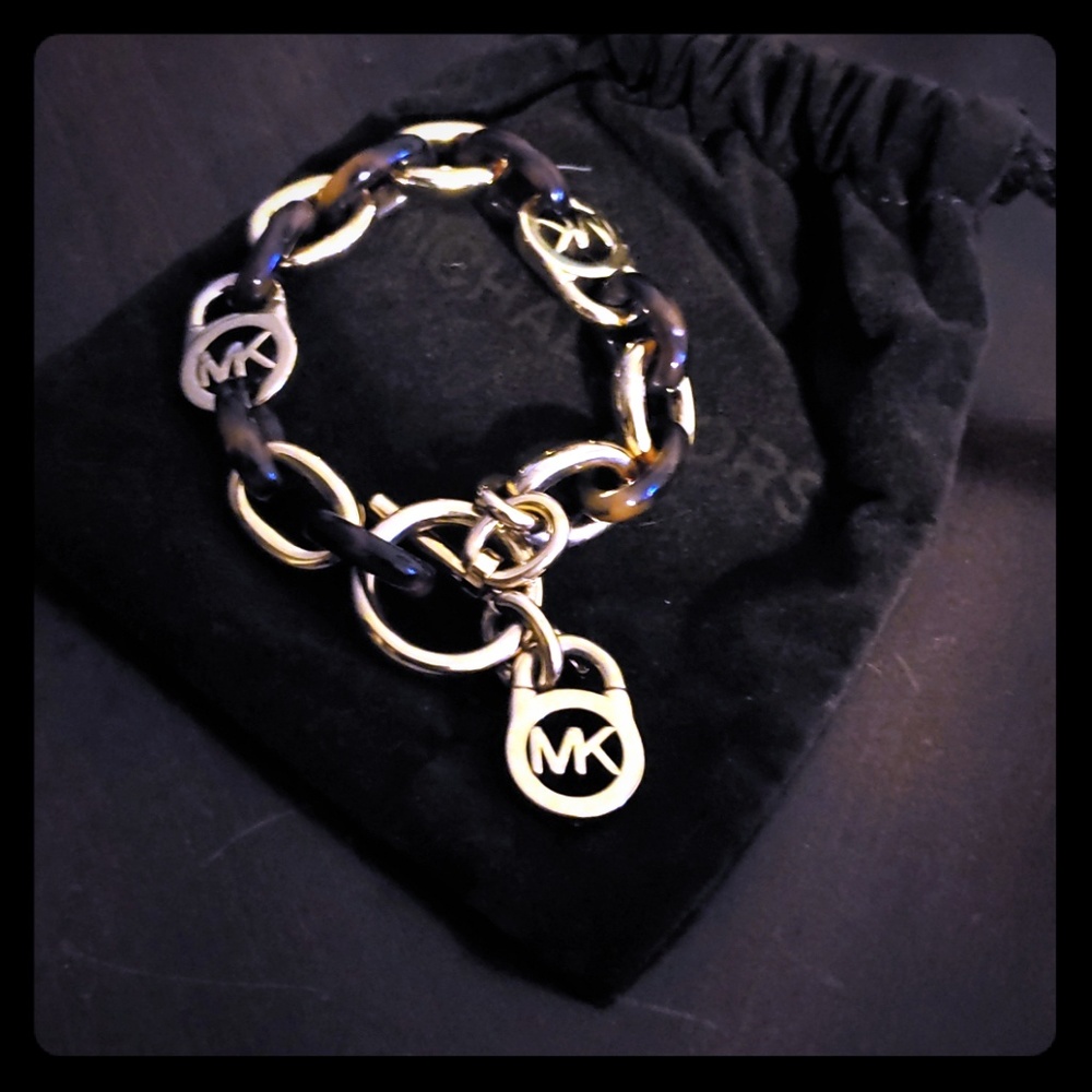 MK toggle gold bracelet